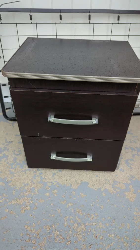 Brown 2-Drawer Nightstand thumbnail