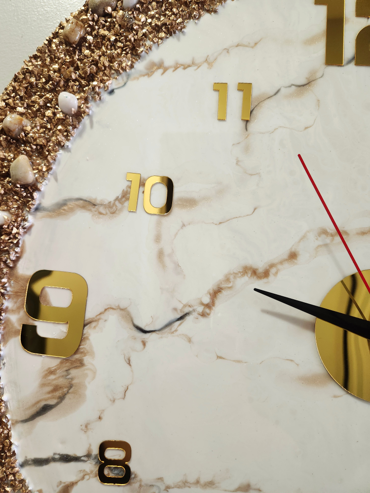 Decorative Wall Clock - Gold & Marble - photo 3