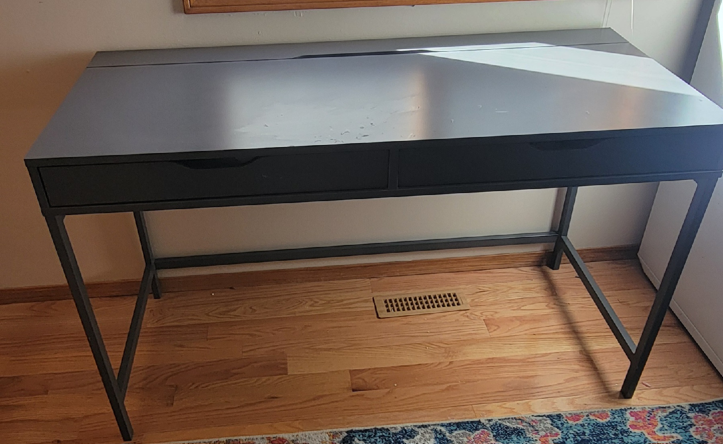 Grey Desk with Drawers