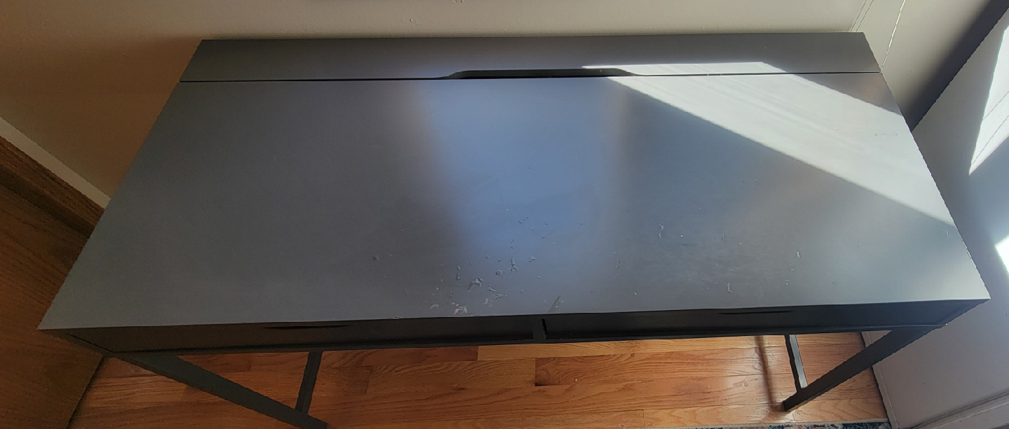 Grey Desk with Drawers - photo 2