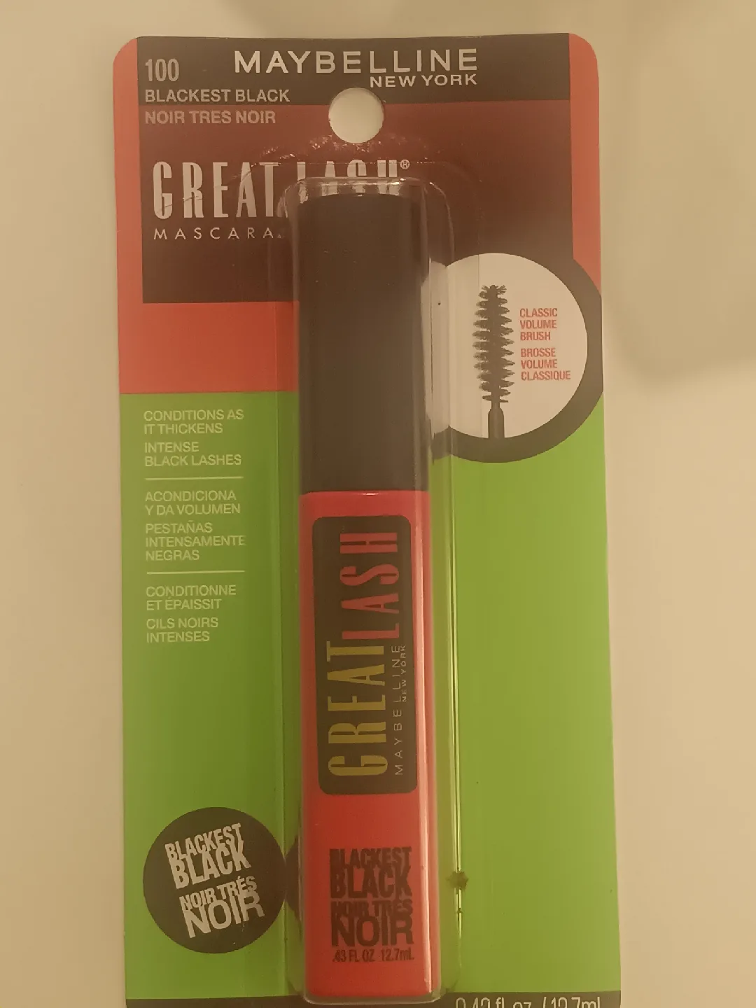 Maybelline Great Lash Blackest Black Mascara thumbnail