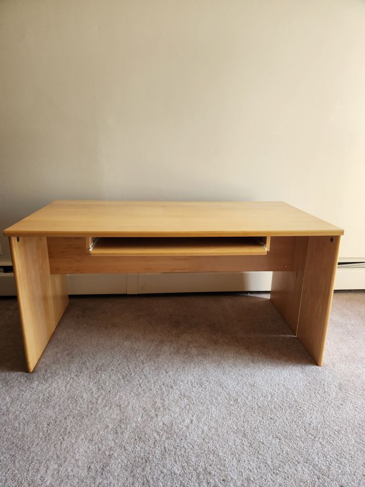 Wooden Desk with Pull-Out Tray - photo 3
