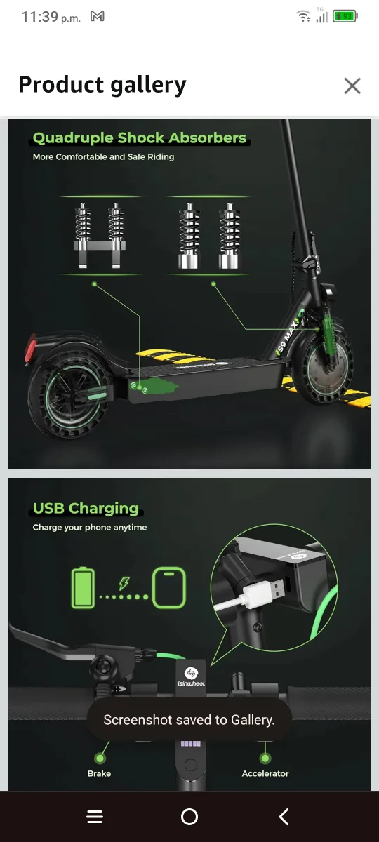 isinwheel S9MAX Standard Electric Scooter image indicator(3)