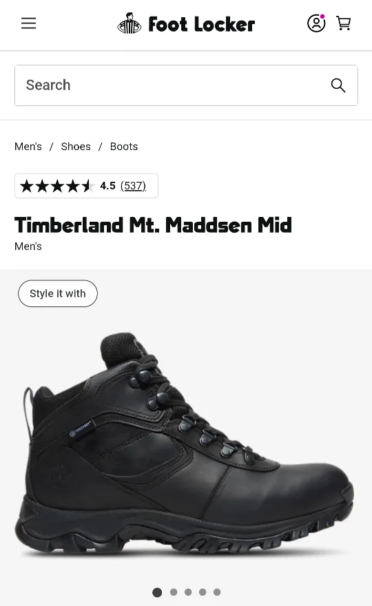 Timberland Mt Maddsen Mid Waterproof Leather Boots image indicator(2)