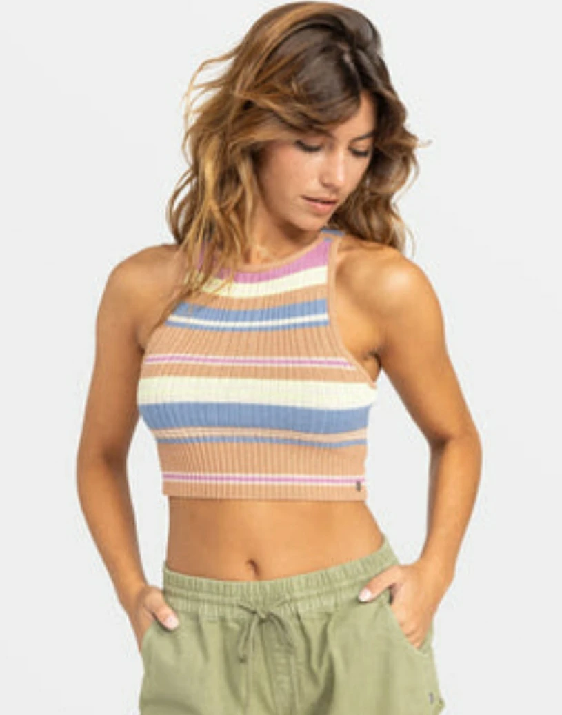 Roxy sweater crop top