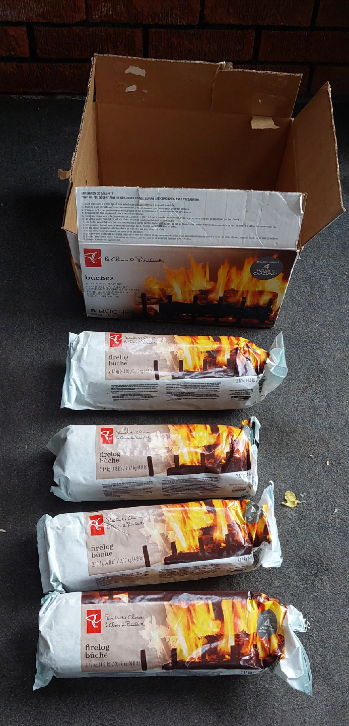 President's Choice Firelog bûche - 4 logs