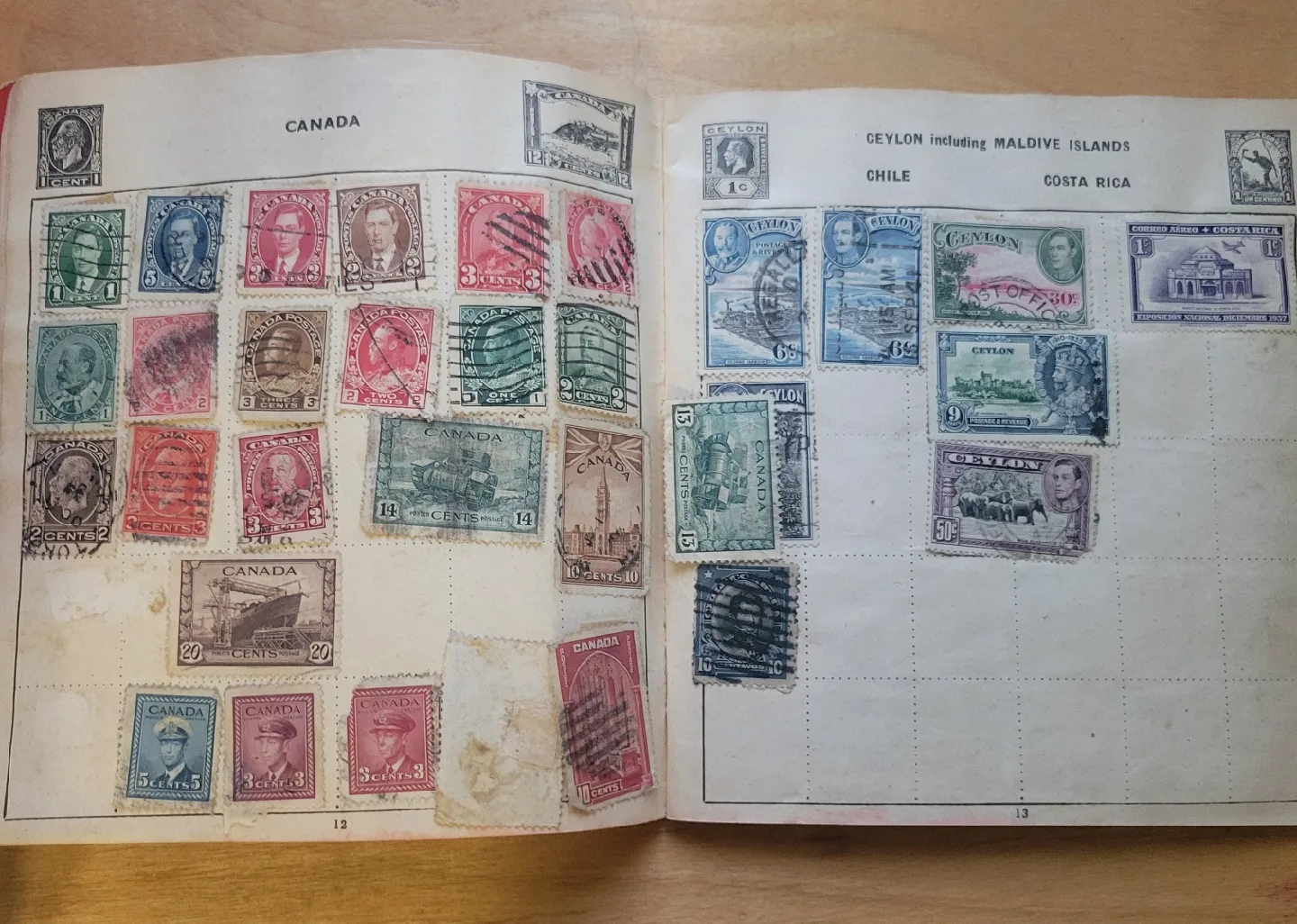 Sixpenny Red Album - Postage Stamps of the World image indicator(2)