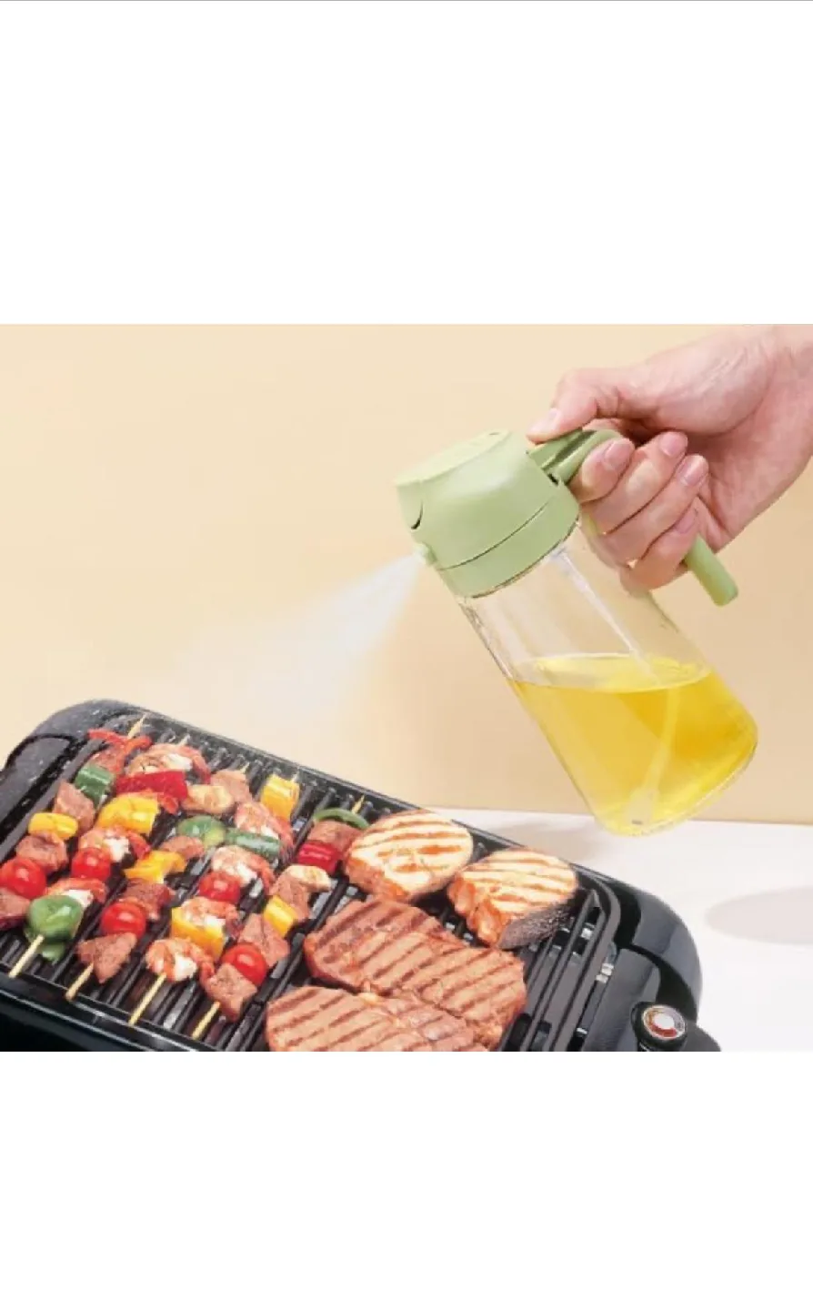 Olive Green Oil Sprayer Bottle image indicator(3)