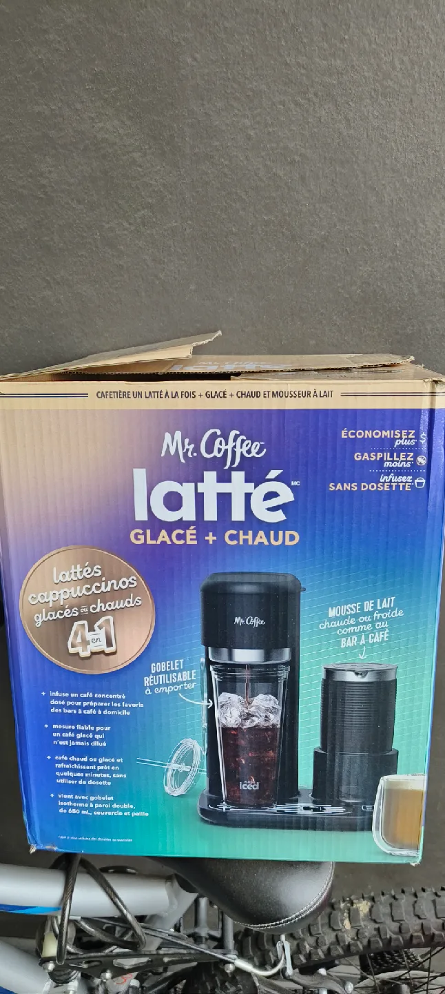 Mr. Coffee Latte Iced + Hot Coffeemaker & Milk Frother