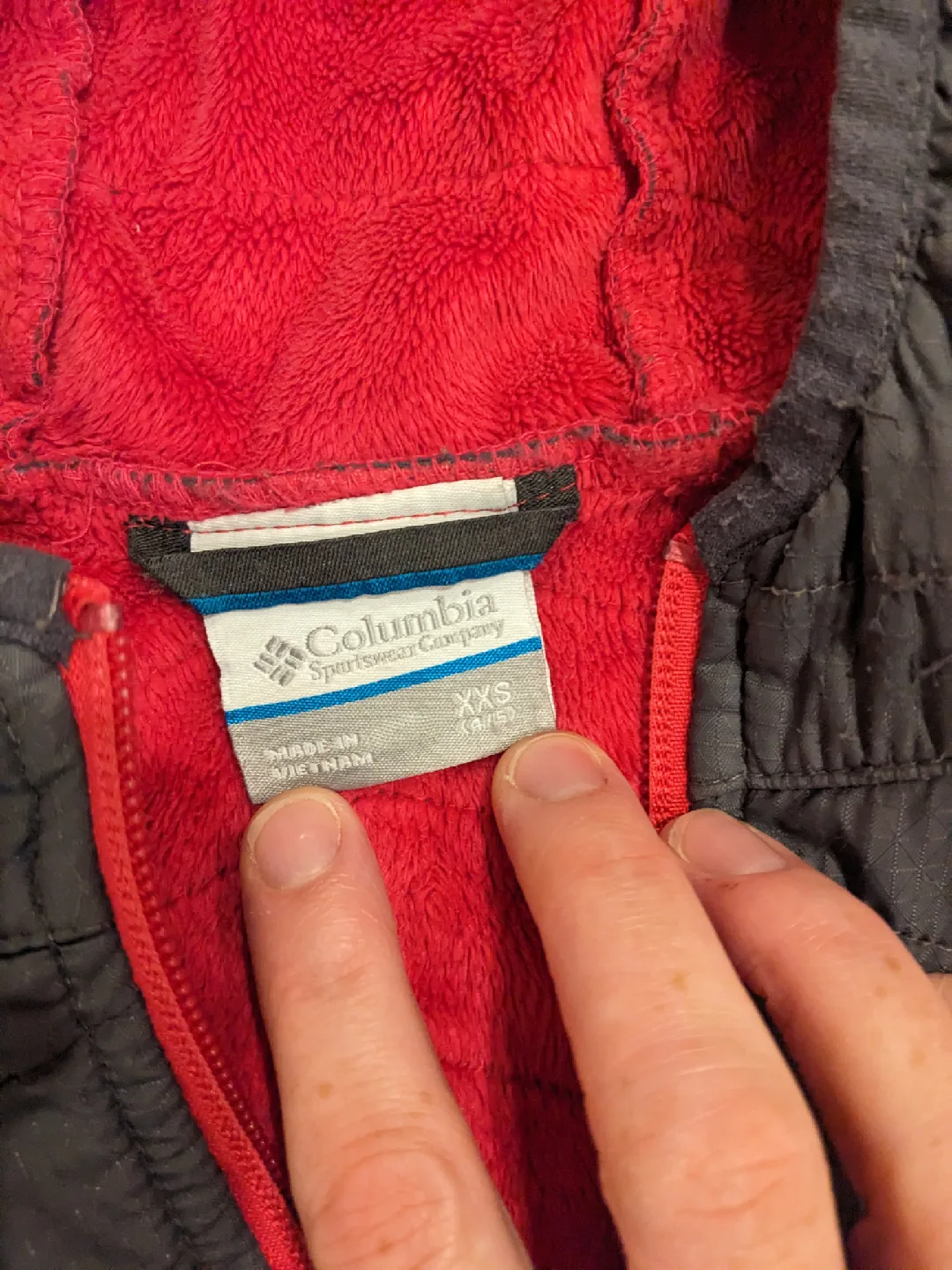 Columbia XXS (4/5) Grey & Red Hooded Jacket image indicator(2)