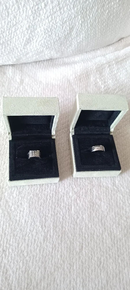 Men's Silver Ring with Rhinestones thumbnail