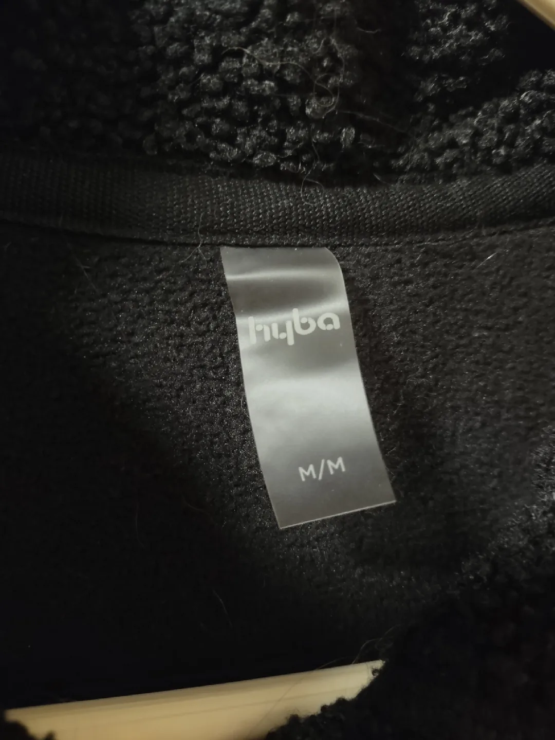 Hyba Black Fleece fall Jacket - Size M/M image indicator(3)