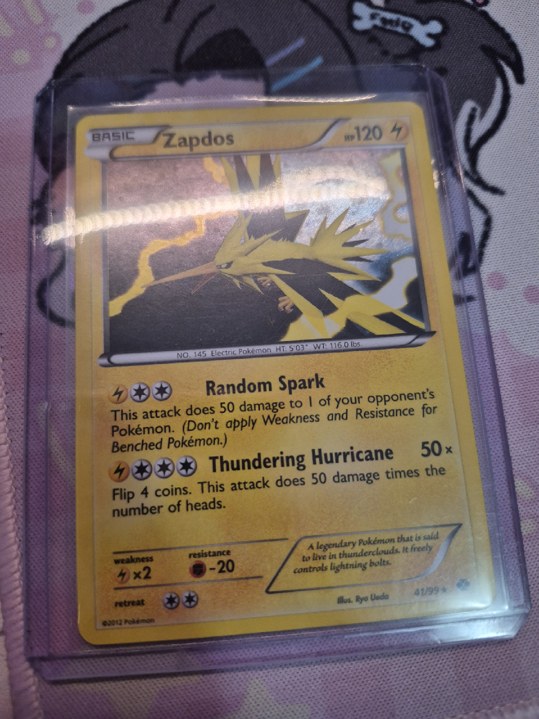 Zapdos Pokémon Card 41/99 holo