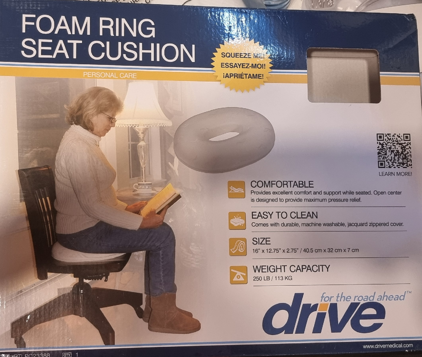 Drive Foam Ring Seat Cushion - NEW