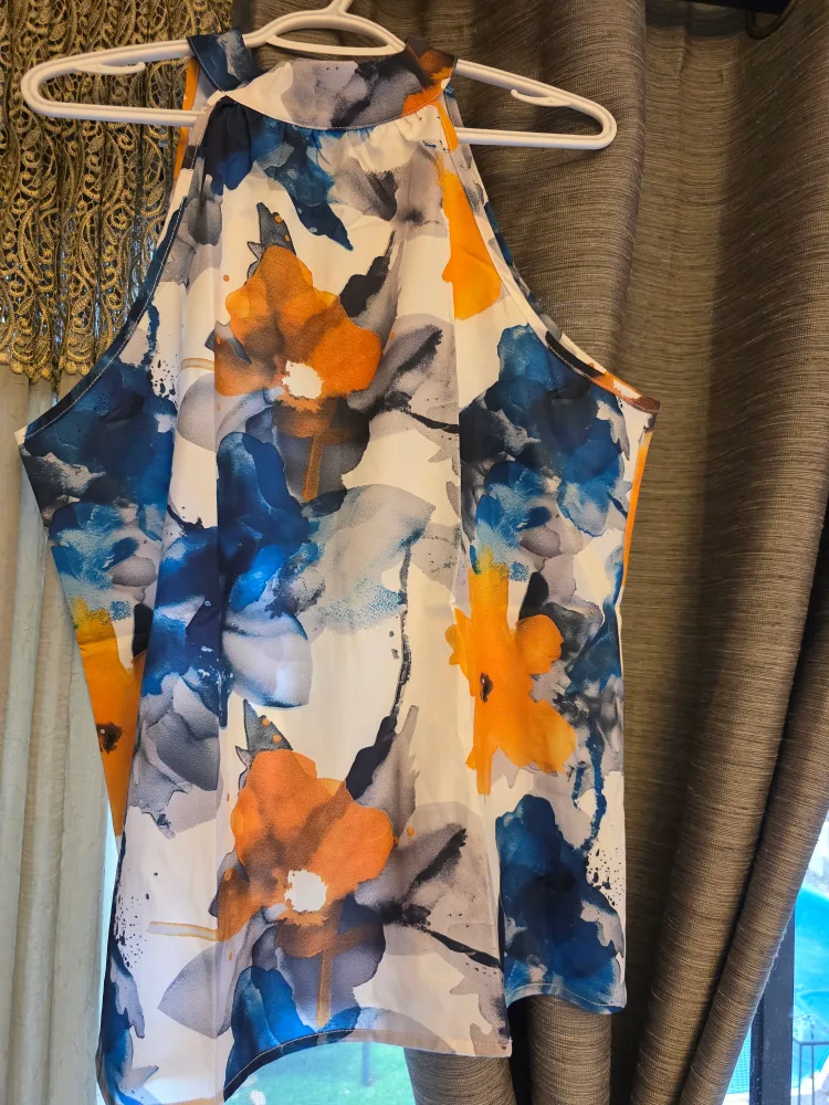 Floral Halter Top - Size XL image indicator(2)