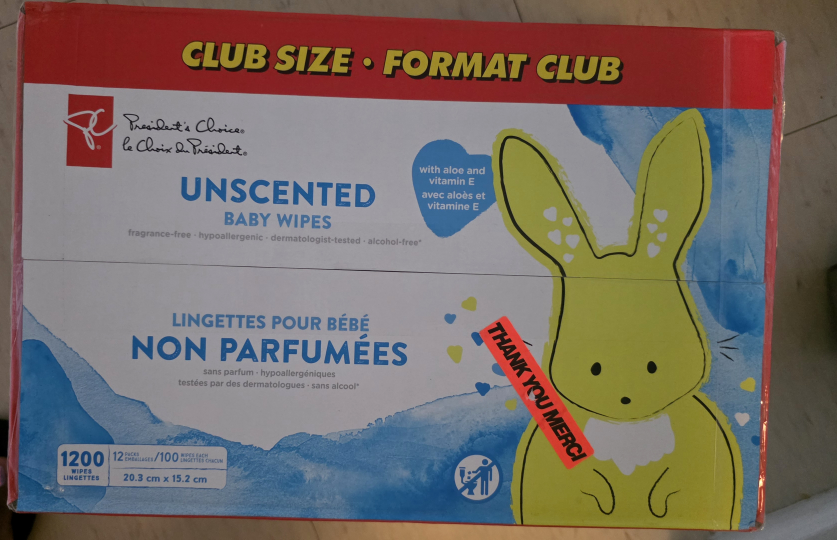 President's Choice Unscented Baby Wipes - 1200 Count - photo 2