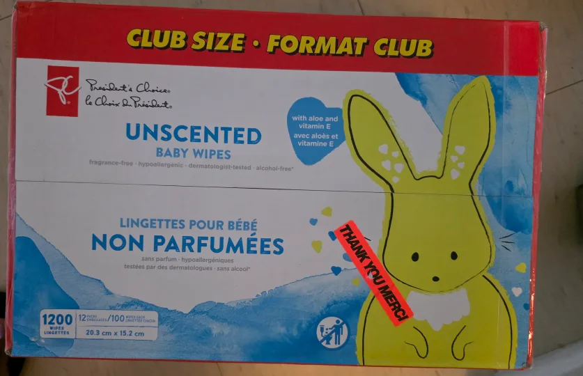 President's Choice Unscented Baby Wipes - 1200 Count image indicator(2)