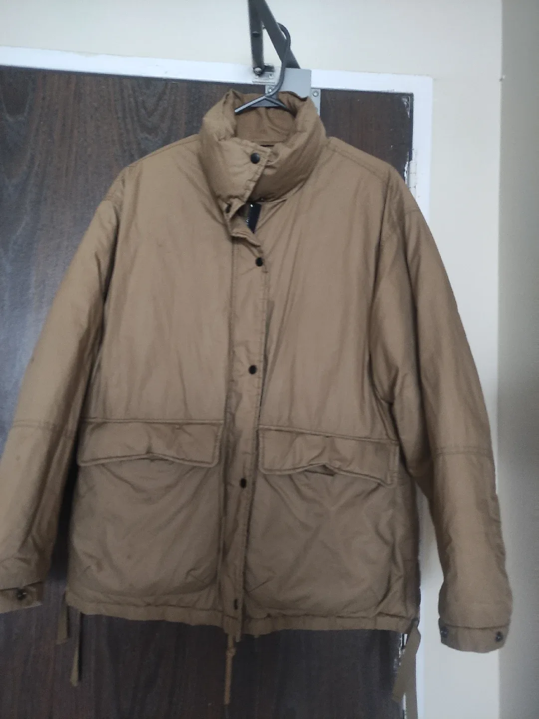 Beige Padded Jacket Zara thumbnail