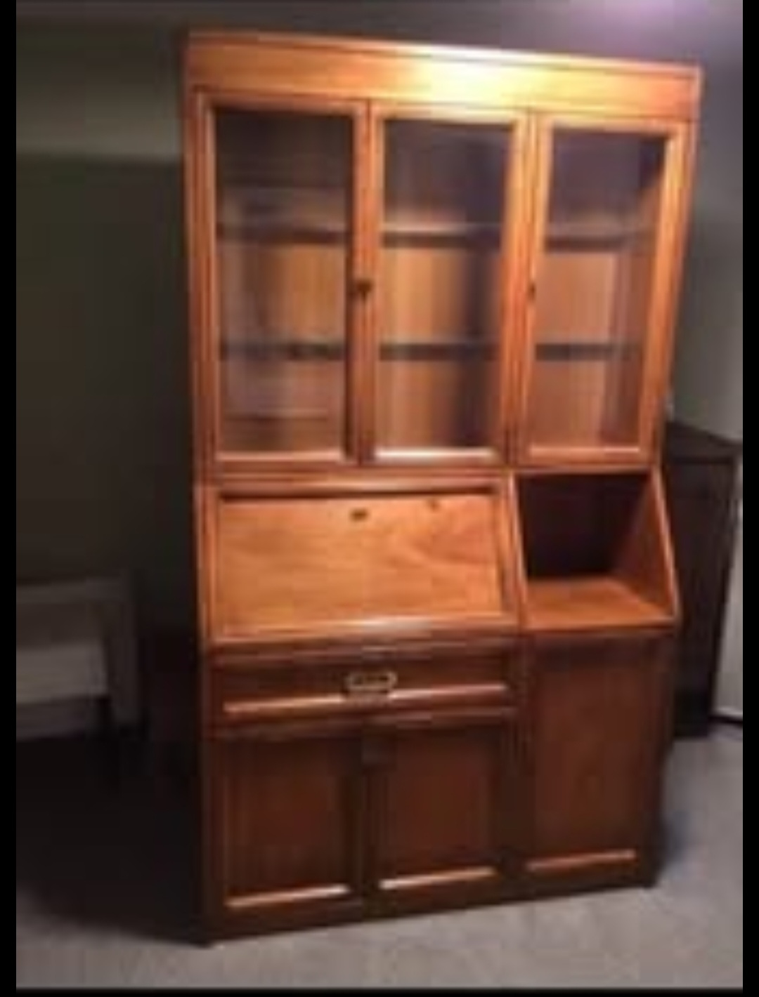 Vintage Secretary Desk with Hutch