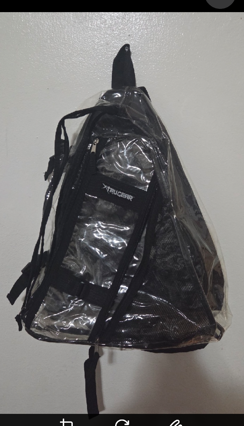 TruGear Black and clear Backpack