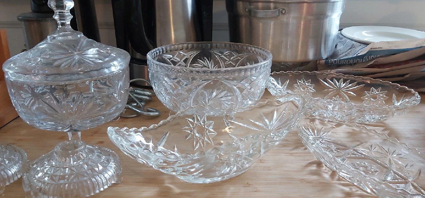 Crystal Glass Serving Dishes