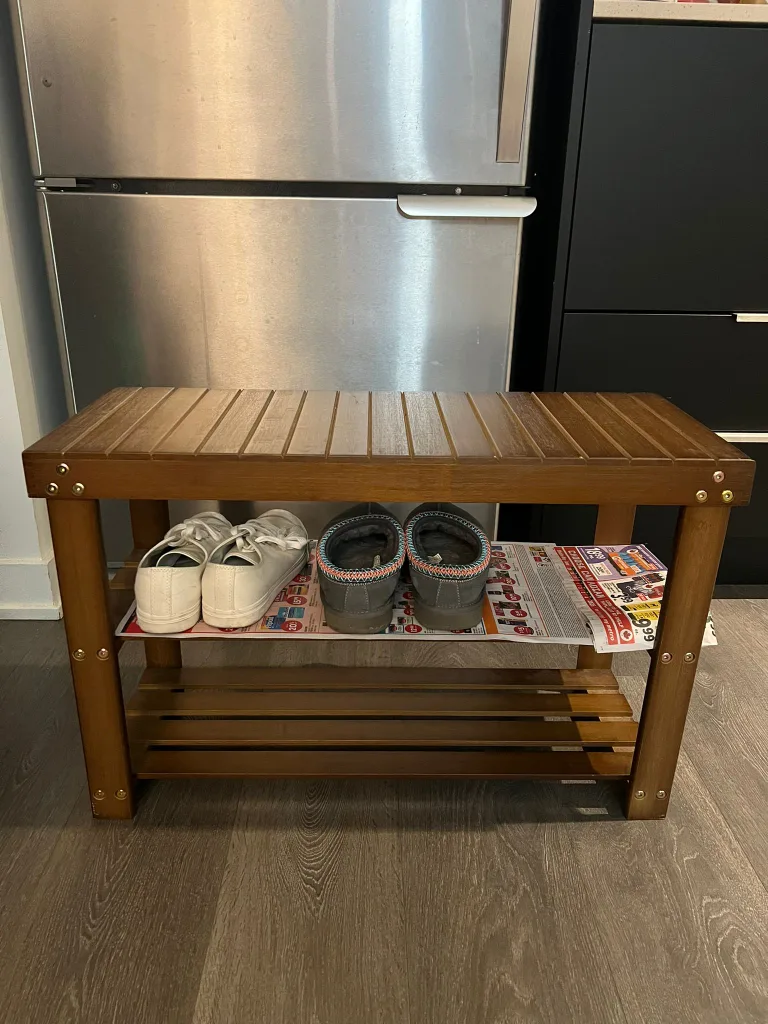 Wooden Shoe Rack Bench image indicator(2)