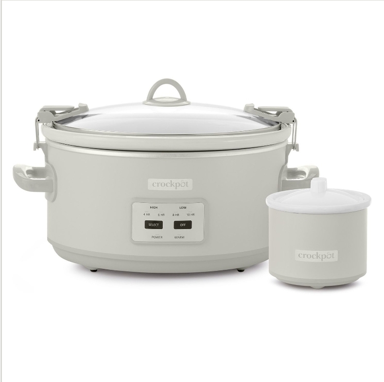 Crockpot Cook & Carry Slow Cooker - Matte Mushroom
