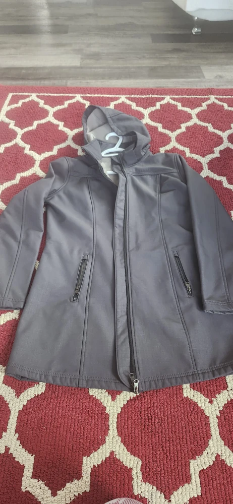 Women's Gray Hooded Jacket Medium - photo 2