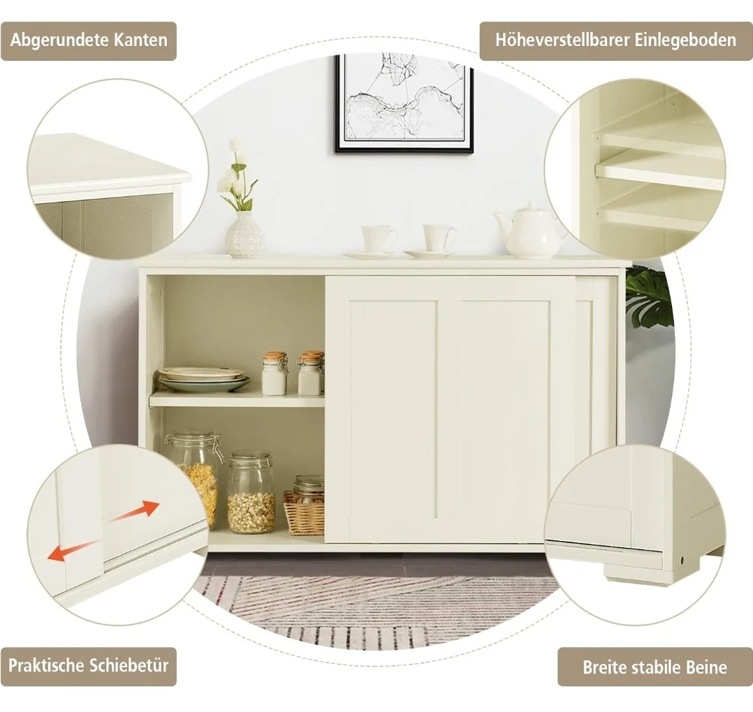 Kitchen Sideboard with Sliding Doors image indicator(5)