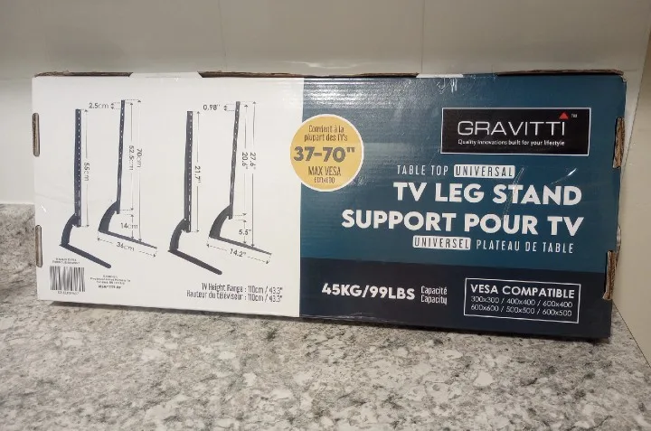 TV Stand: fits 37"- 70" [ NEW ] image indicator(2)