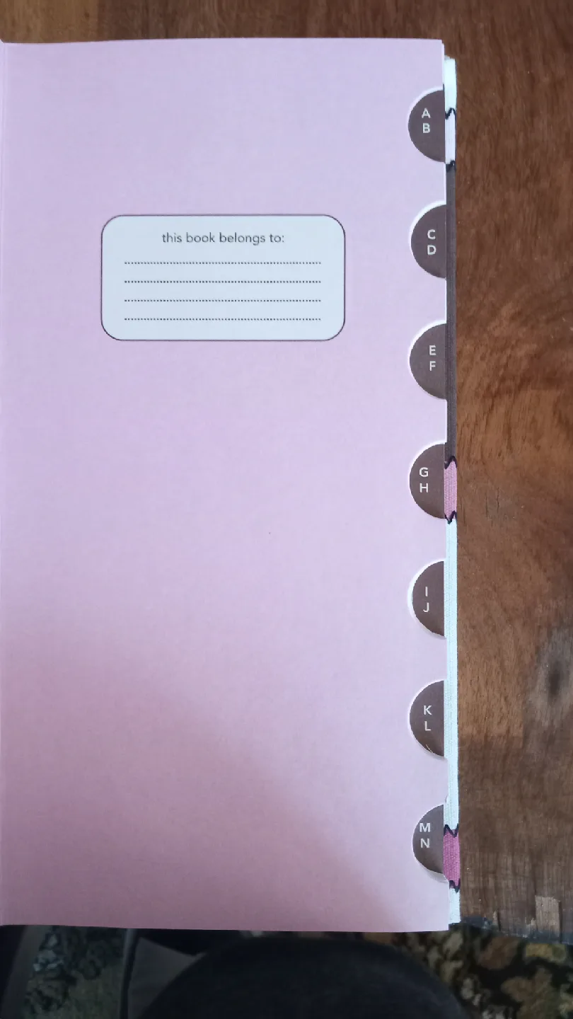 Selling a decorative address book image indicator(4)