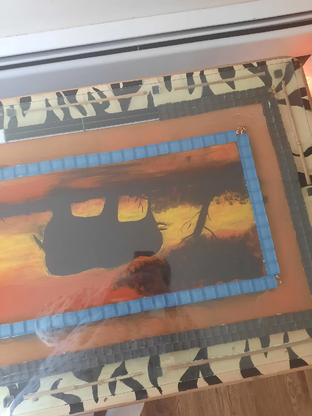 Hand-Painted Coffee Table pick up only image indicator(4)