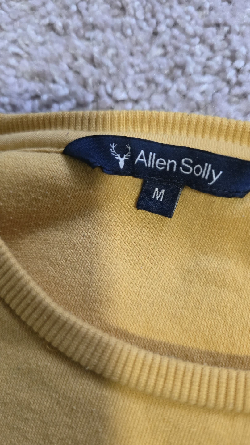 Allen Solly Mustard Yellow Sweatshirt - Size M - photo 2