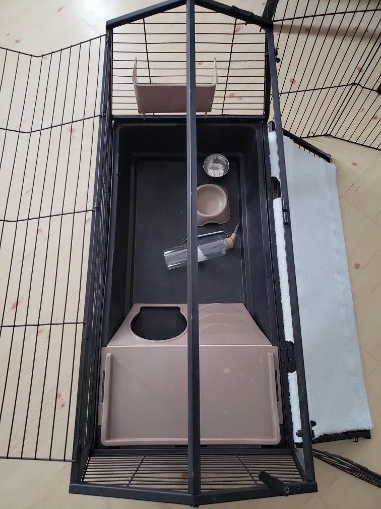 Rabbit/Guinea Pig Cage with Playpen image indicator(3)