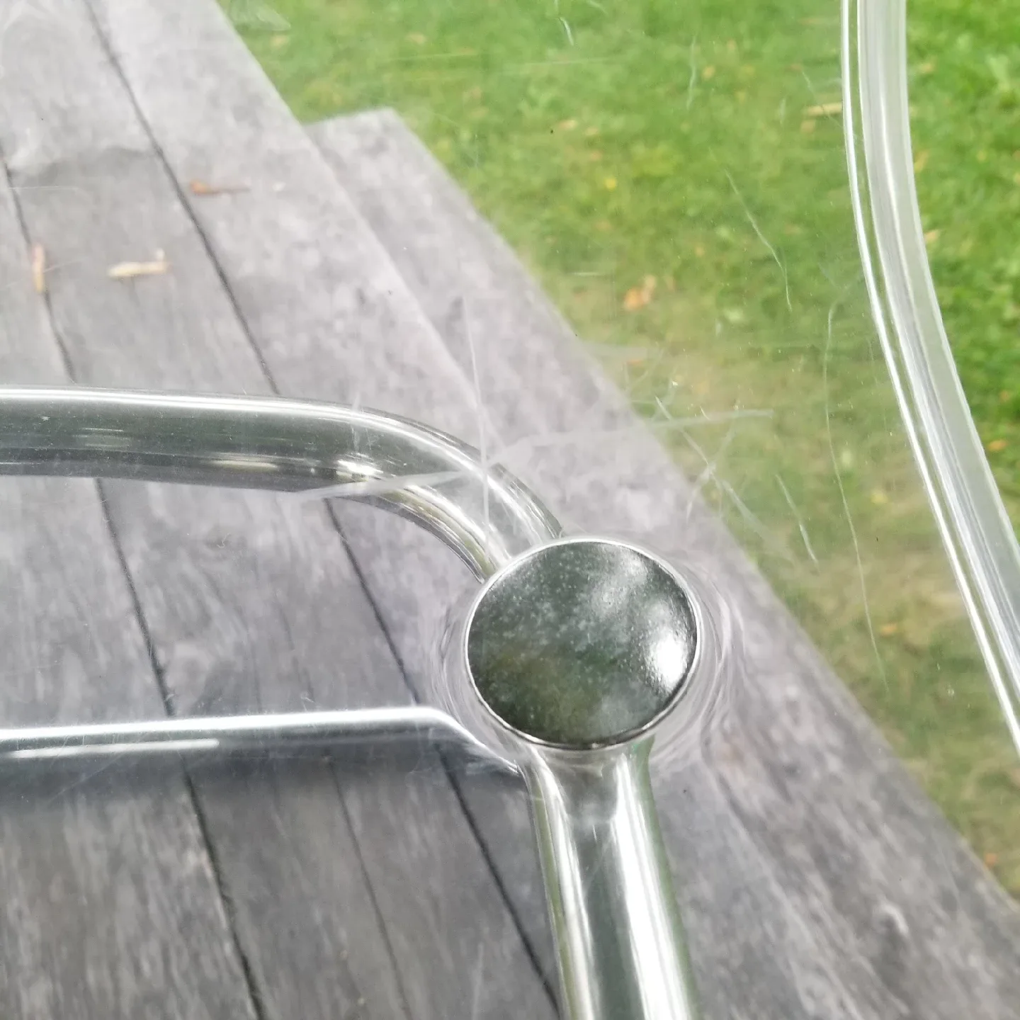 Clear Acrylic Dining two  Chair's image indicator(6)