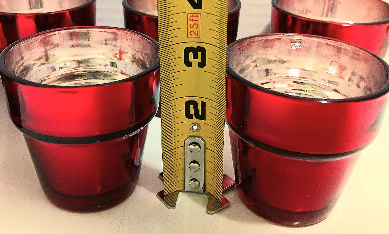 🕯Red Votive Holders Set of 7🕯 image indicator(2)