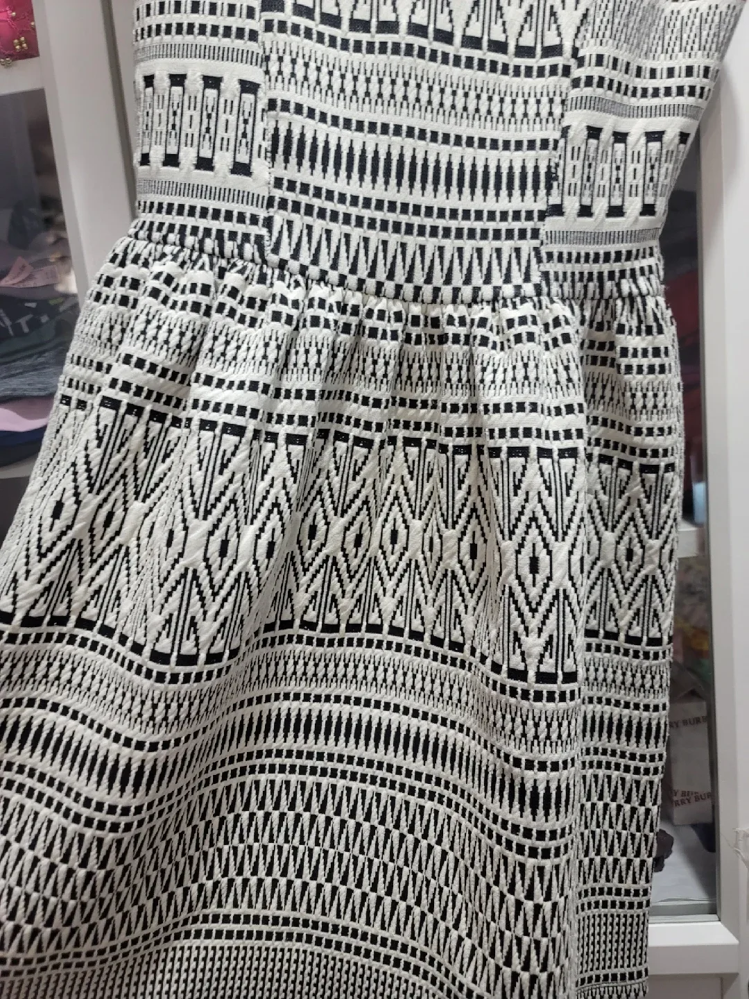 Topshop Black & White Dress - Size US 2 / UK 6 image indicator(3)