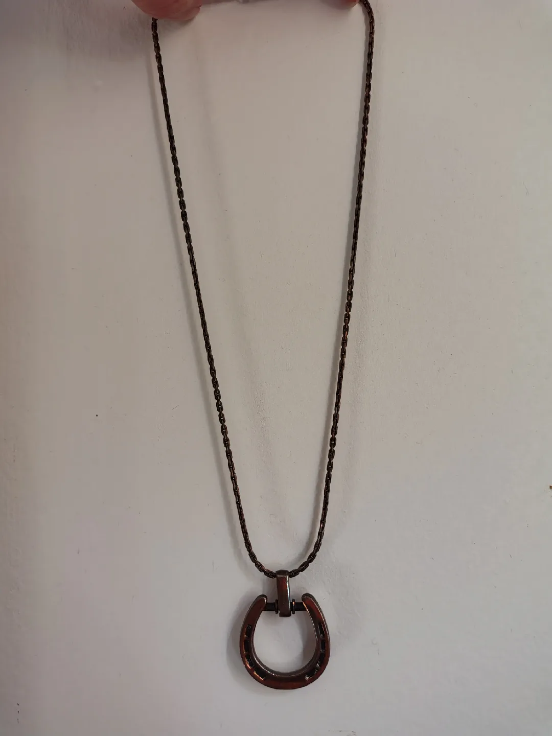 Vintage Lucky Brand Horseshoe Pendant Necklace image indicator(2)