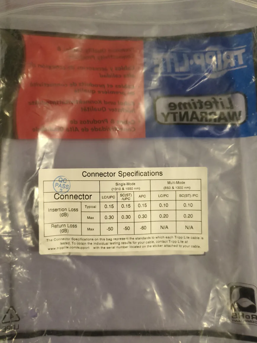 Tripp Lite N506-15M Duplex Multimode Fiber Patch Cable image indicator(2)