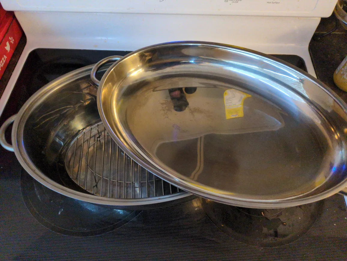 Stainless Steel Roasting Pan with Rack image indicator(5)