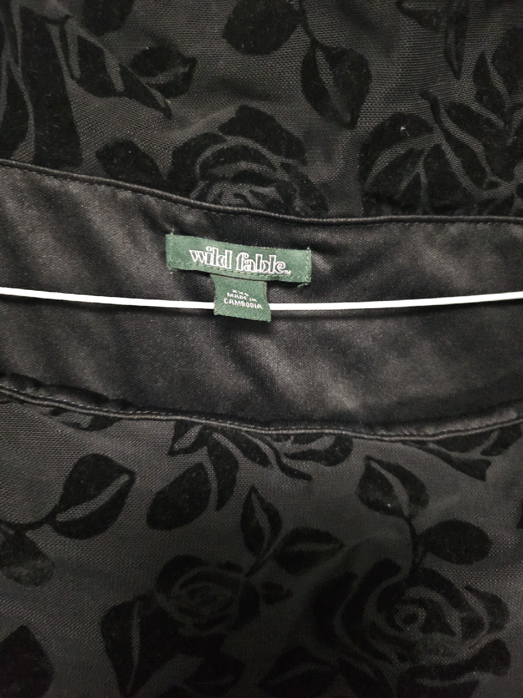 Wild Fable Black Floral Velvet Dress - photo 2