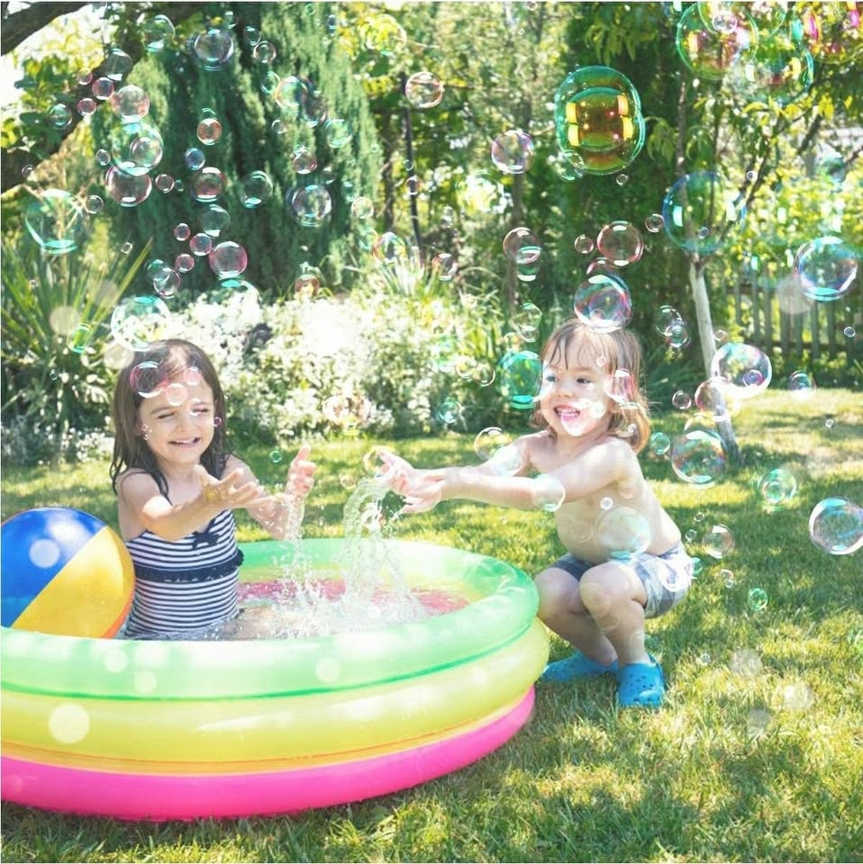 TOLOCO Bubble Machine,Automatic Bubble Blower Portable - photo 2