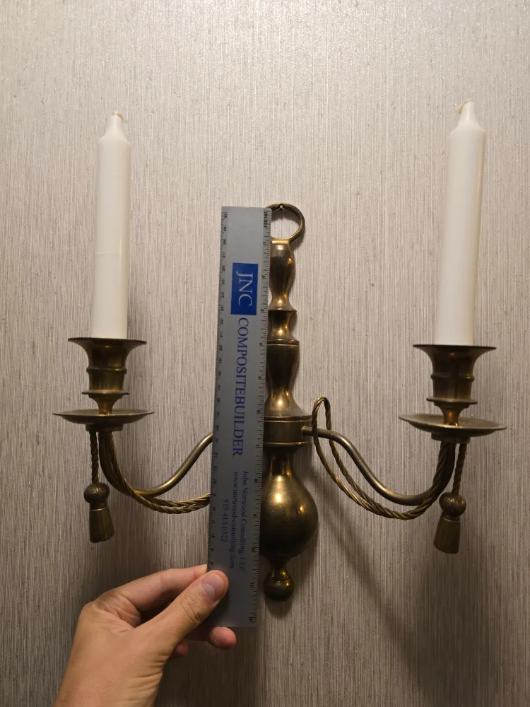 Brass Candle Wall Sconce image indicator(2)