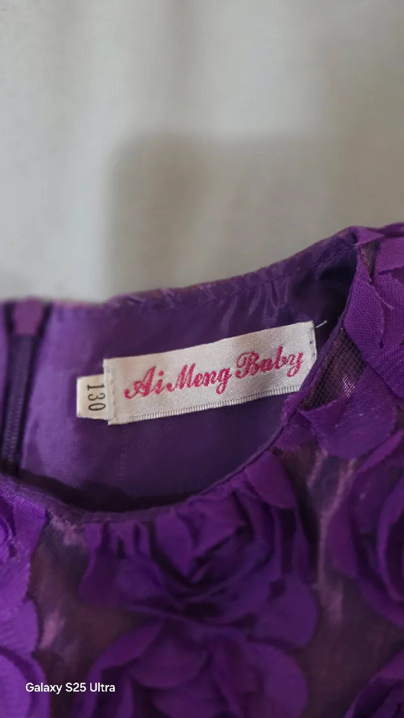 Ai Meng Baby Purple Dress - Size 130 image indicator(2)