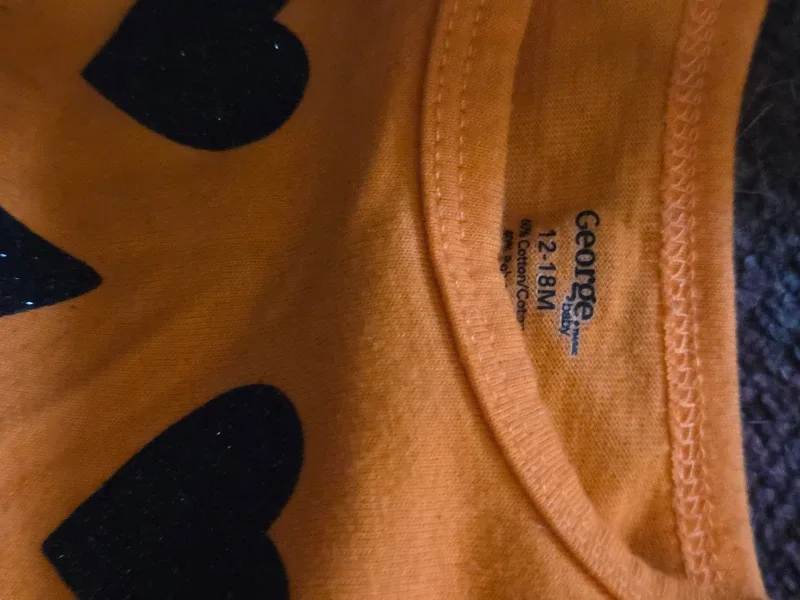 pumpkin toddler and dog Costume 12-18M image indicator(2)