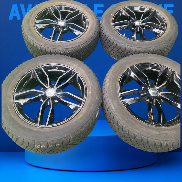 Set of 4 Black Alloy Wheels image indicator(3)