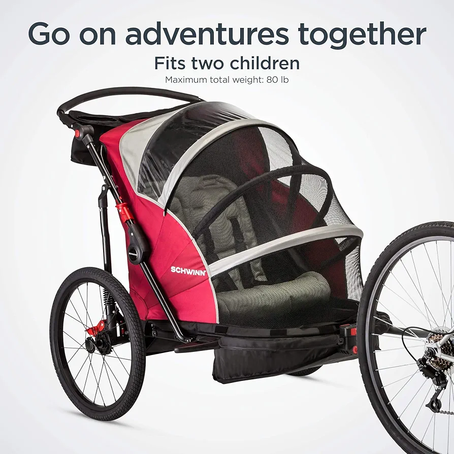 Schwinn Joyrider Double Bike Trailer/Stroller - photo 4
