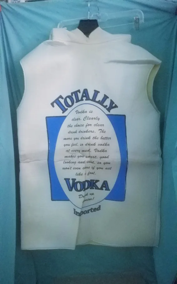 Adult  Vodka Bottle Costume Funny Halloween  See Description image indicator(5)