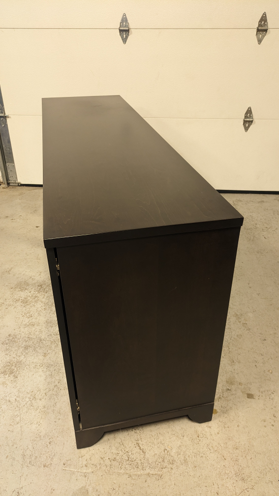 6' black buffet/credenza - photo 4