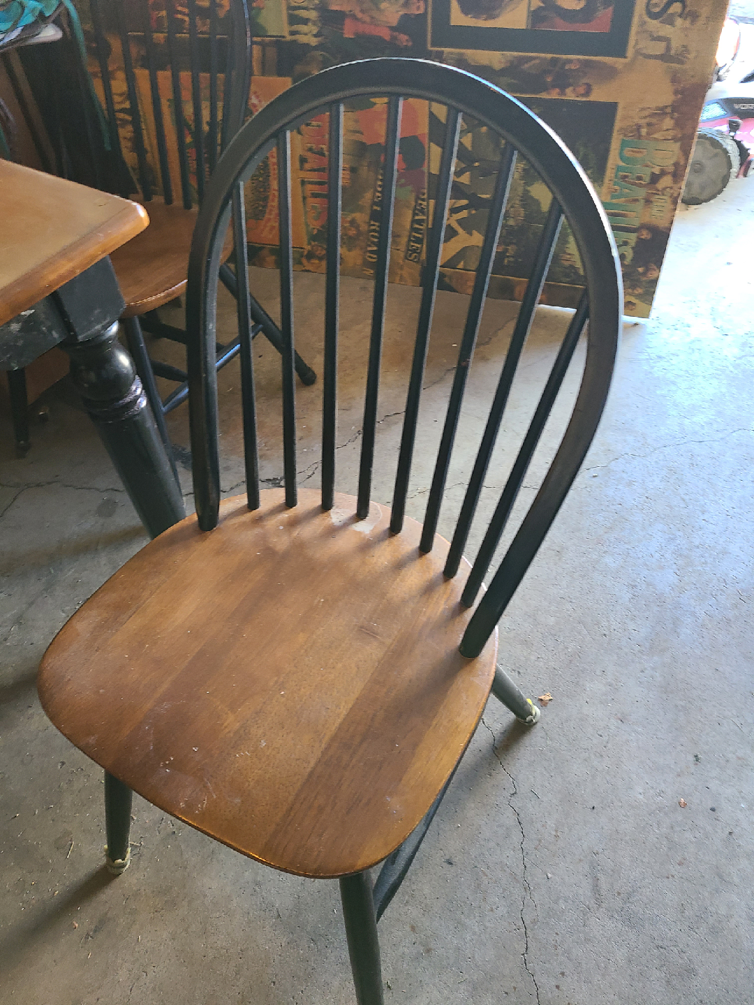 Solid wood Dining Table with Four Chairs - photo 4